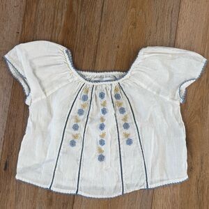 Zara Girls Studio embroidered top VGUC